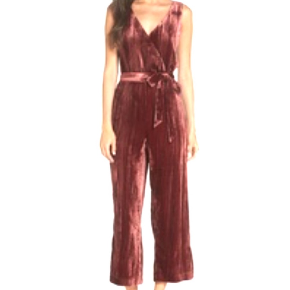 BB Dakota Crinkled Velvet Jumpsuit
